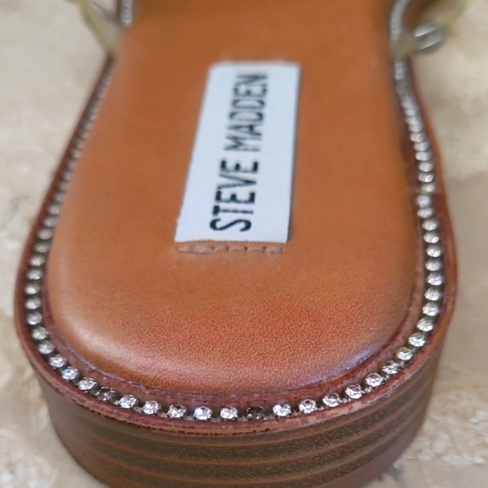 Steve Madden Tan Studded Sandals - Picture 10 of 10